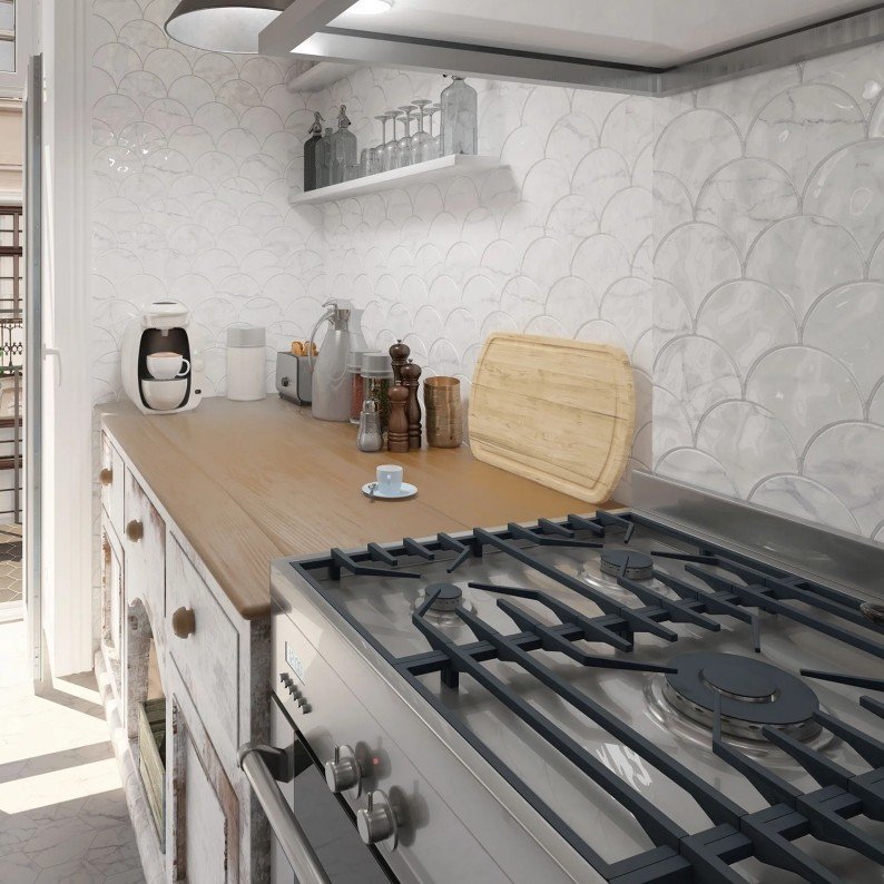 Drop Carrara 15.2x17.2 Drop Carrara 15.2x17.2